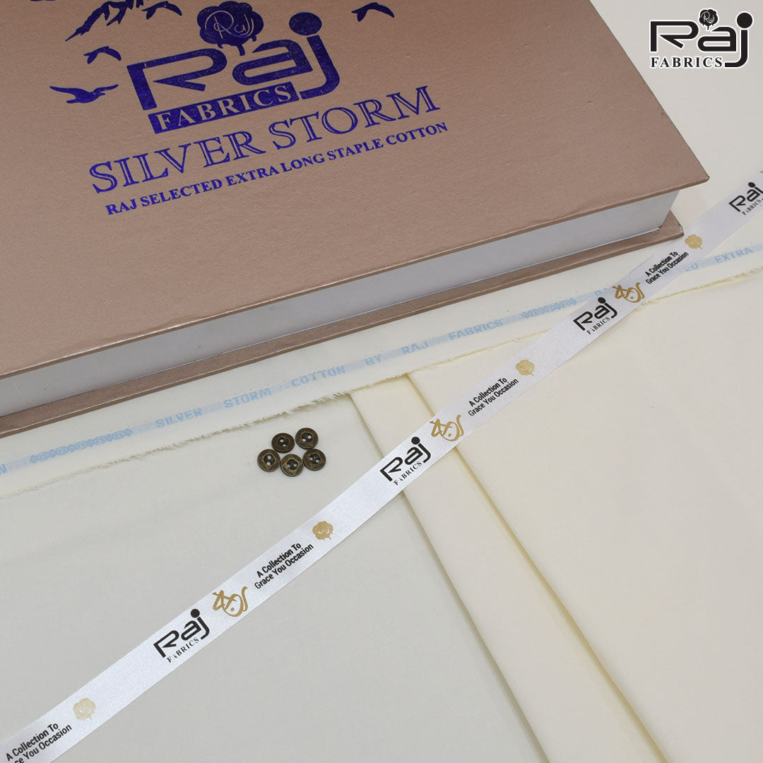 Silver Storm | Latha | Stiff Finish | Cream