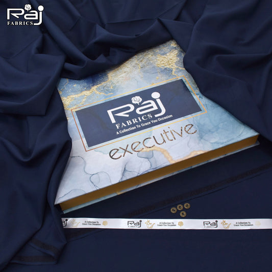 wash & Wear | Wrinkle Free Fabric |Midnight Blue