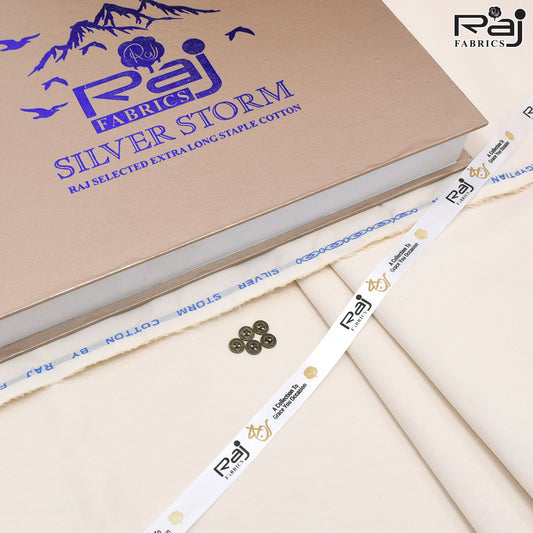 Silver Storm | Latha | Stiff Finish | Ivory