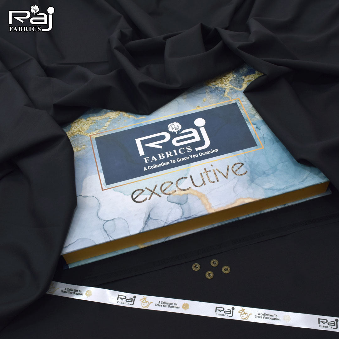 Wash & Wear | Wrinkle Free Fabric | Jet Black